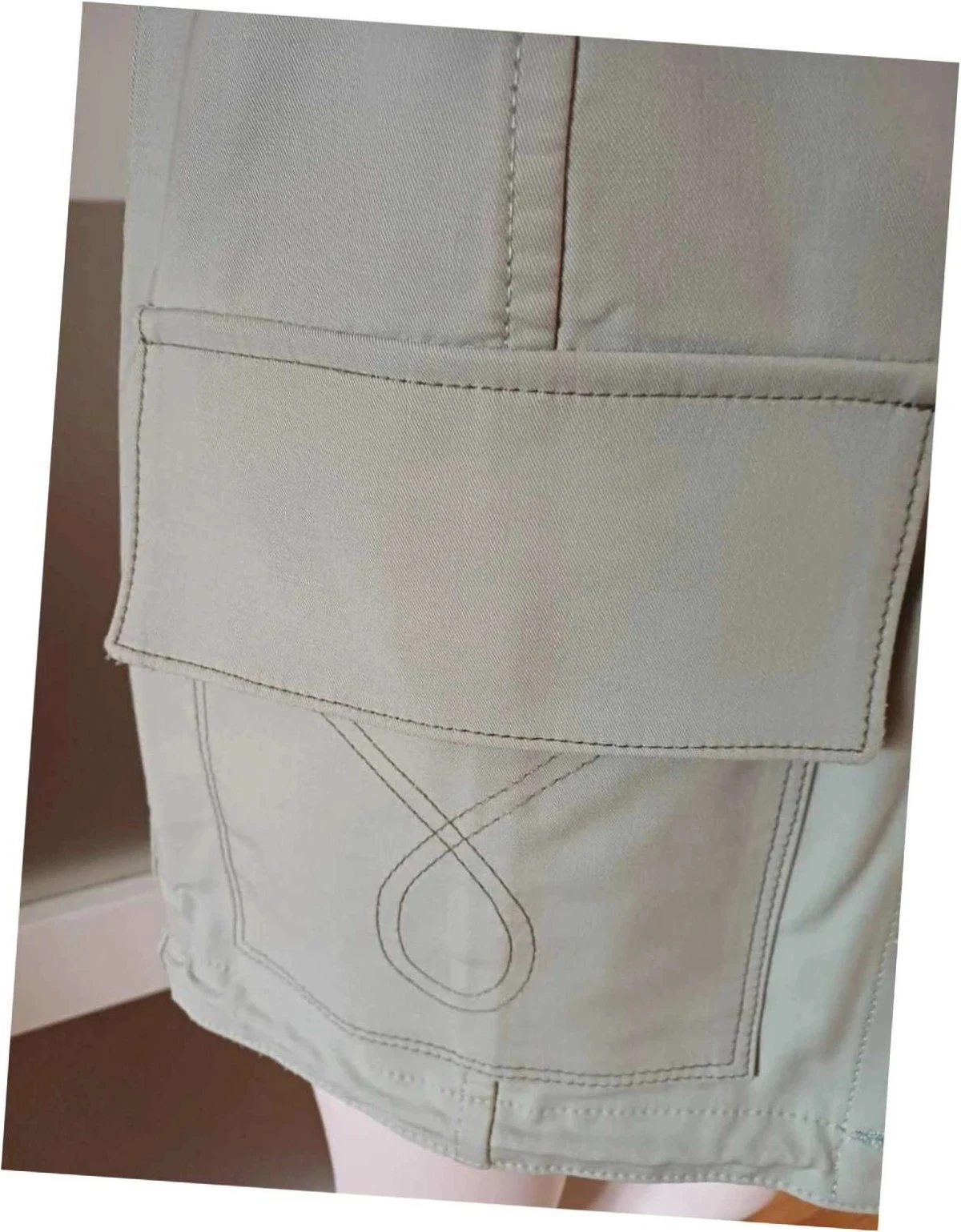 Pieza de diseñador Minifalda VictoriaTomas Estilo Cargo Safari talla 36) – photo 3
